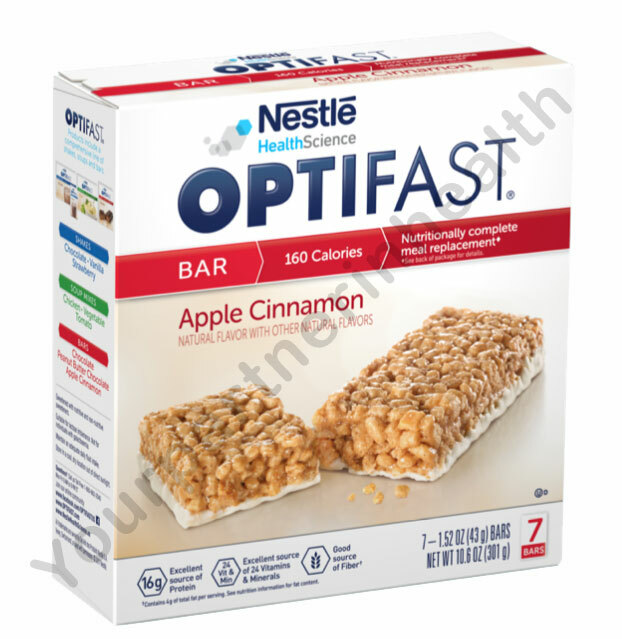 OPTIFAST 800 BARS – APPLE CINNAMON – 2 BOXES – 14 SERVINGS – FRESH