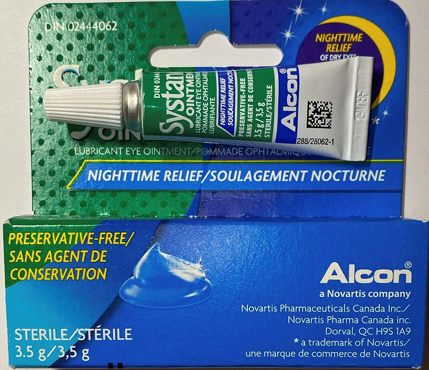 (2 Pack) Systane Ointment Nighttime Relief Eye Lubricant, 3.5g (1/8 FL OZ)