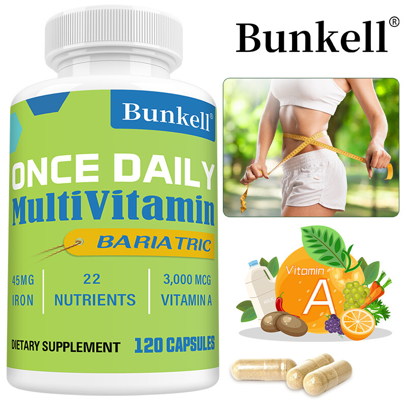 Once Daily Bariatric Multivitamin Capsule with 45 mg of Iron 30/60/120 Caps