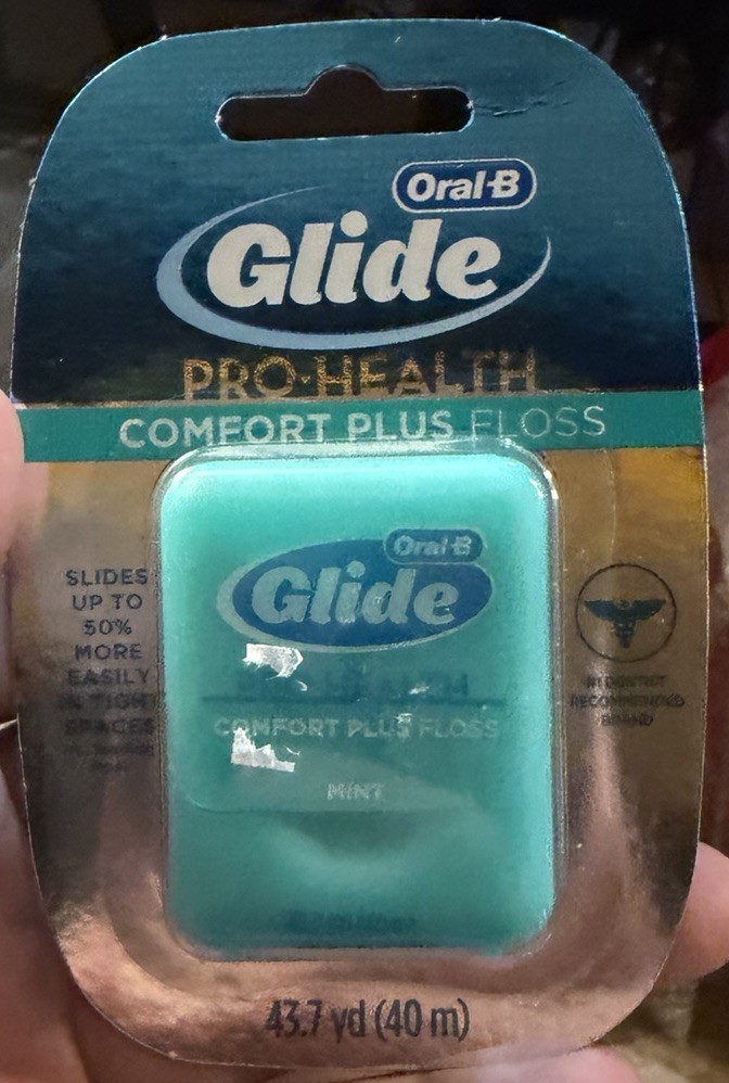 Oral B Glide Pro Health Comfort Plus Dental Floss Mint 43.7 yd Original Version