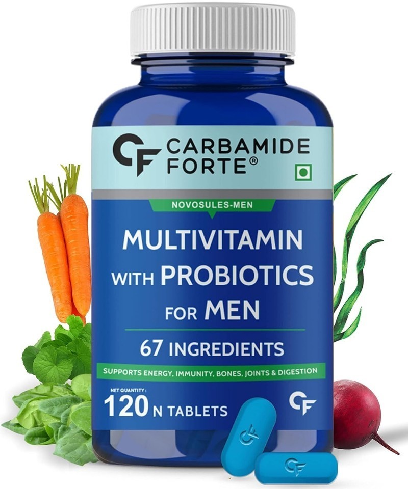 Carbamide Forte Multivitamin for Men for Immunity & Energy – 120 Veg Tabs
