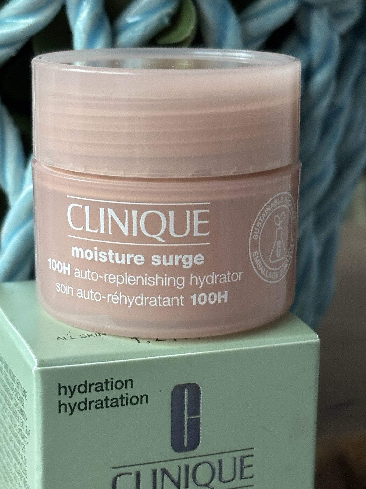 NIB CLINIQUE Moisture Surge 100H Auto-Replenishing Hydrator Face Cream Travel