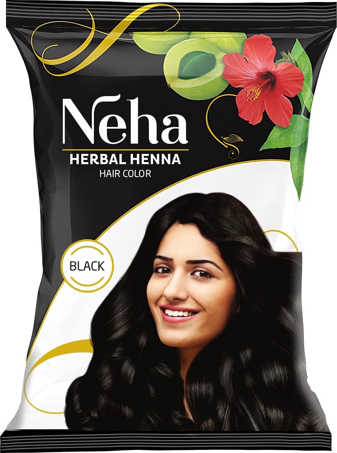 Neha Herbals Henna Colour – Black (Pack of 10)