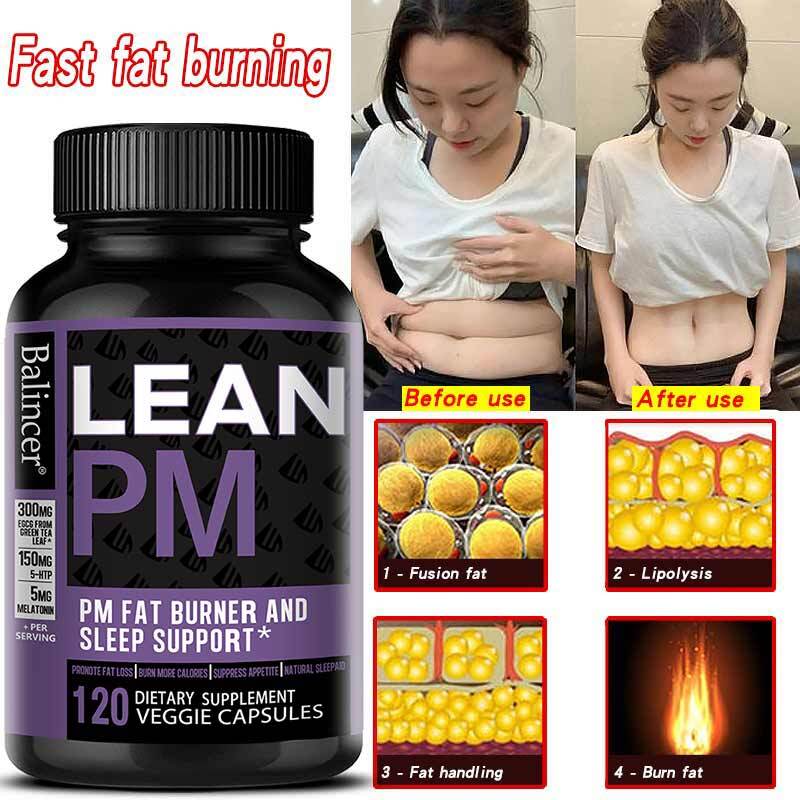 Lean Pm Nighttime Fat Burning Sleep Aid Supplements Improve Mood 120 Pills