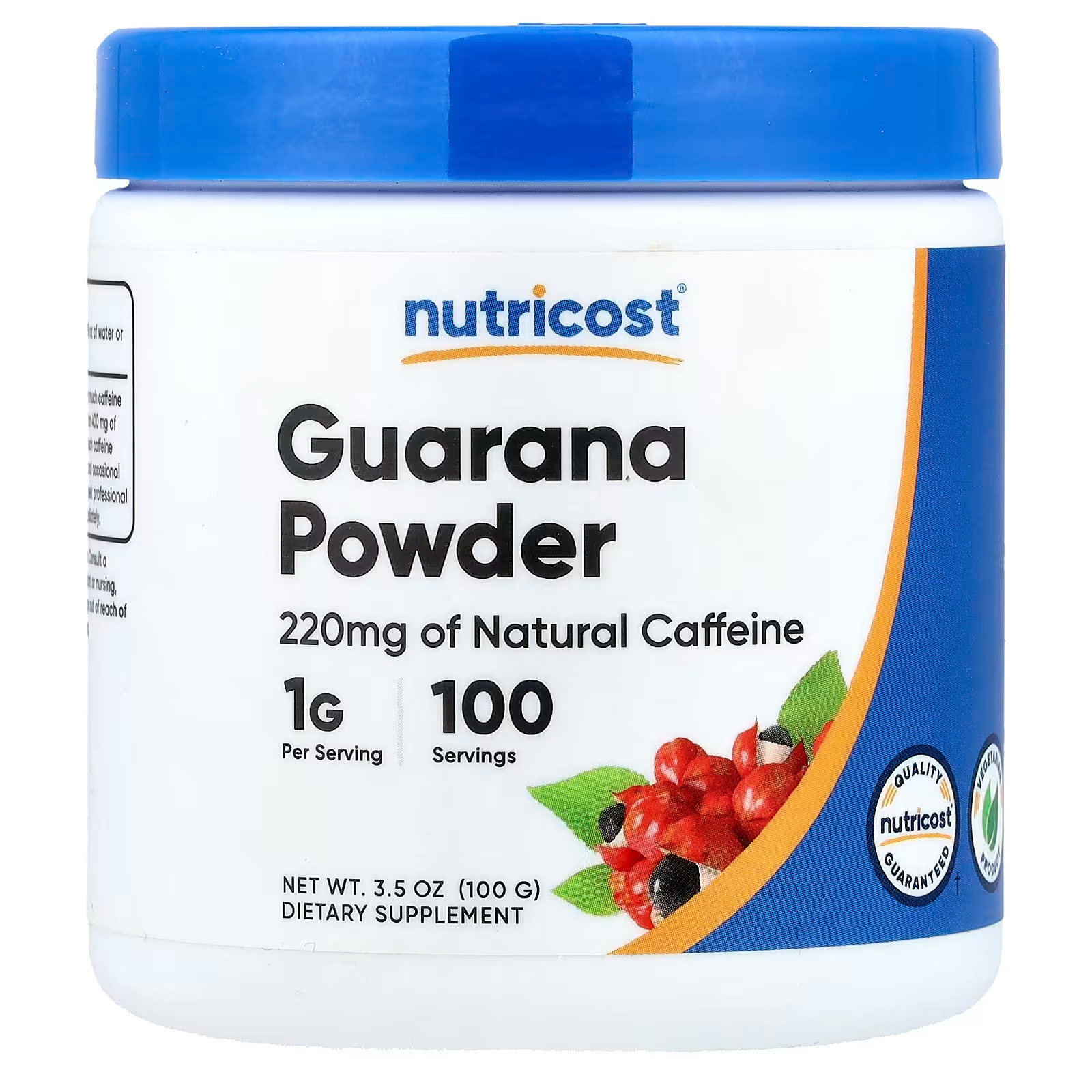 3 PACK – Nutricost Guarana Powder 3.5 OZ – 100 Grams – ENJOY BY 4/2026