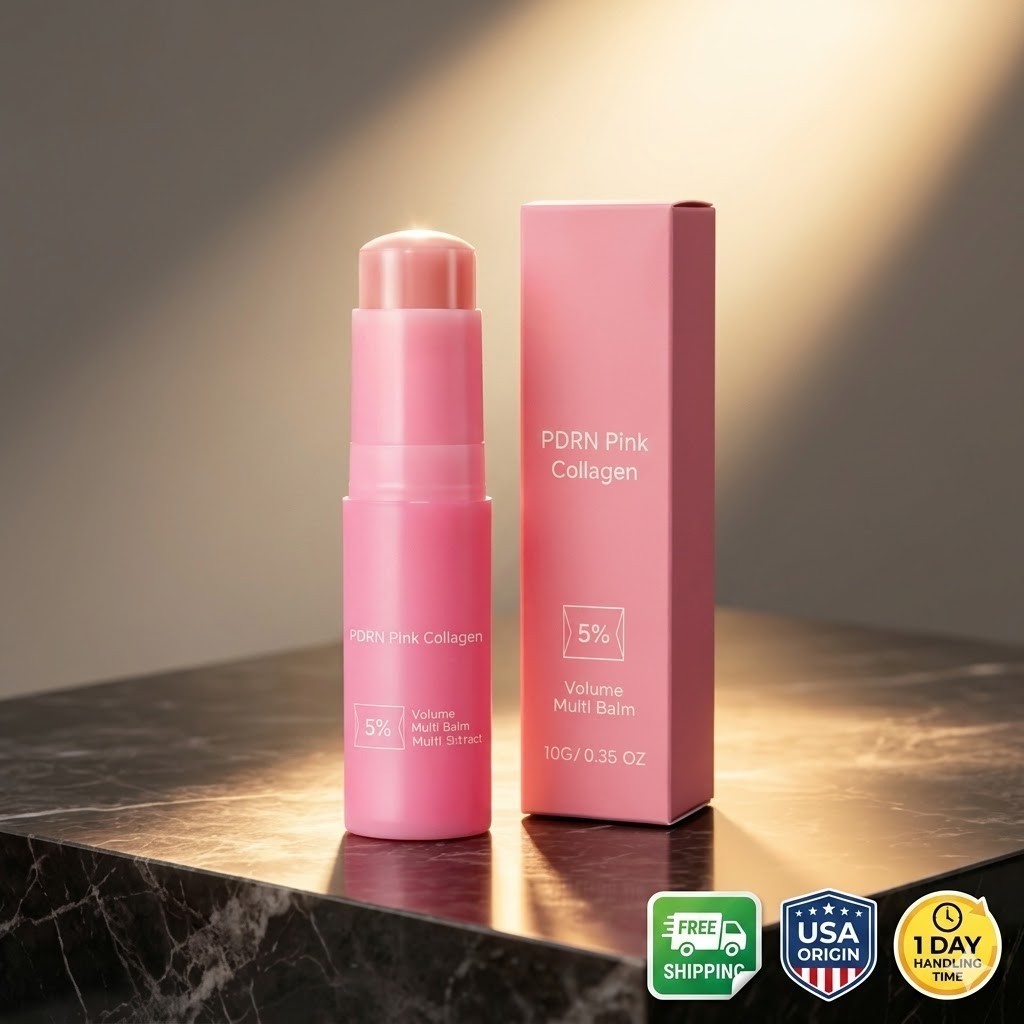Korean Beauty Balm Stick Pink Collagen Multi Balm Face Moisturizer FAST SHIPPING