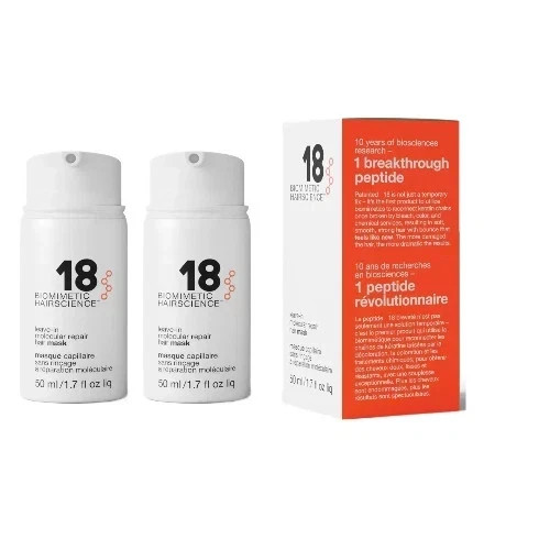 K18 Leave In Molecular Repair Hair Mask Biomimetic Hairscience 50 ml (Pack 2)