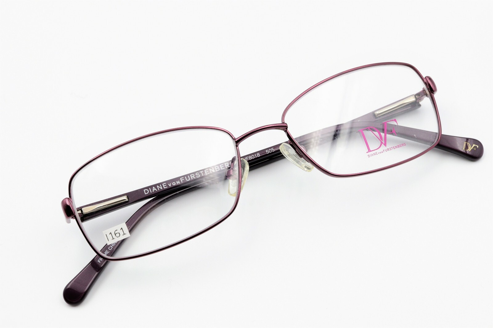DIANE VON FURSTENBERG DVF8018 505 Plum 52-16-135 Frames Flex Hinges I161