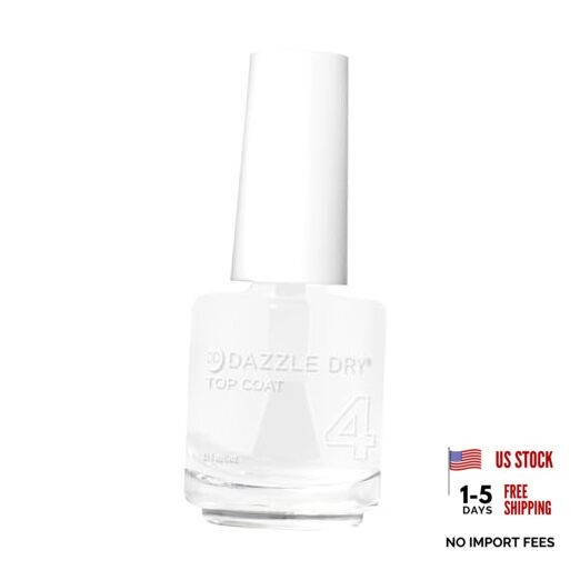 Top Coat – Step 4 – A Quick Dry Top Coat Nail Polish – A Top Coat (0.5 fl oz)
