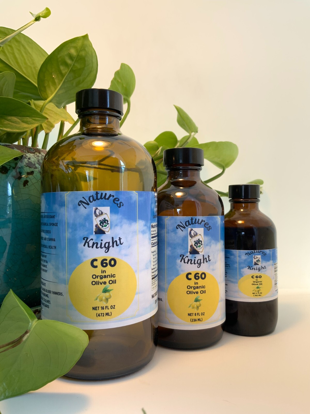 C60 16 oz Solvent Free Fullerenes Organic Olive Oil Antioxidant Sleep Enegy Eyes