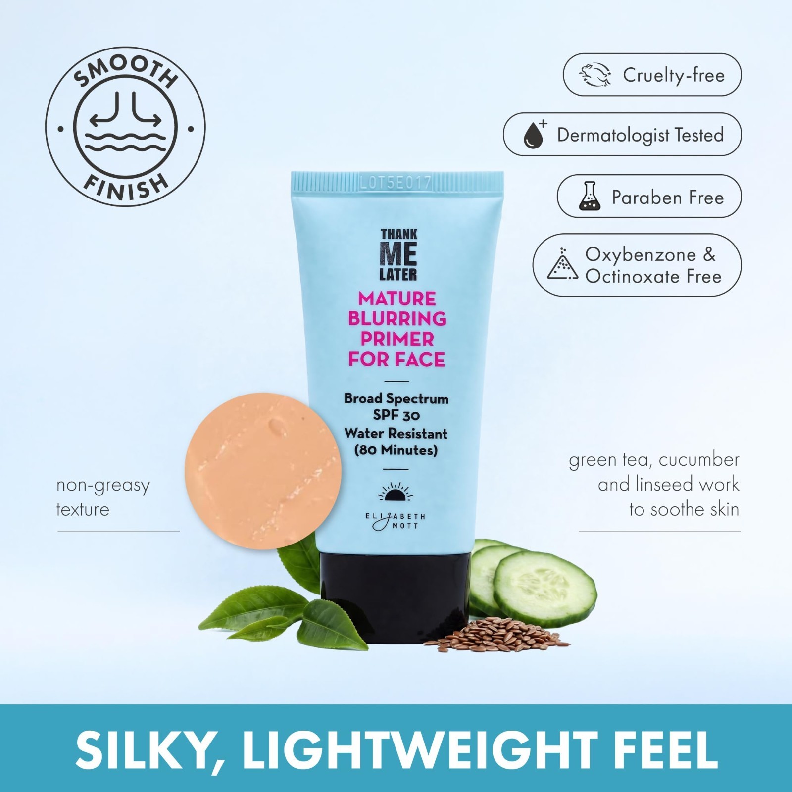 Blurring Face Primer SPF 30 – Lightweight, Hydrating, Soft-Focus Finish, 30g