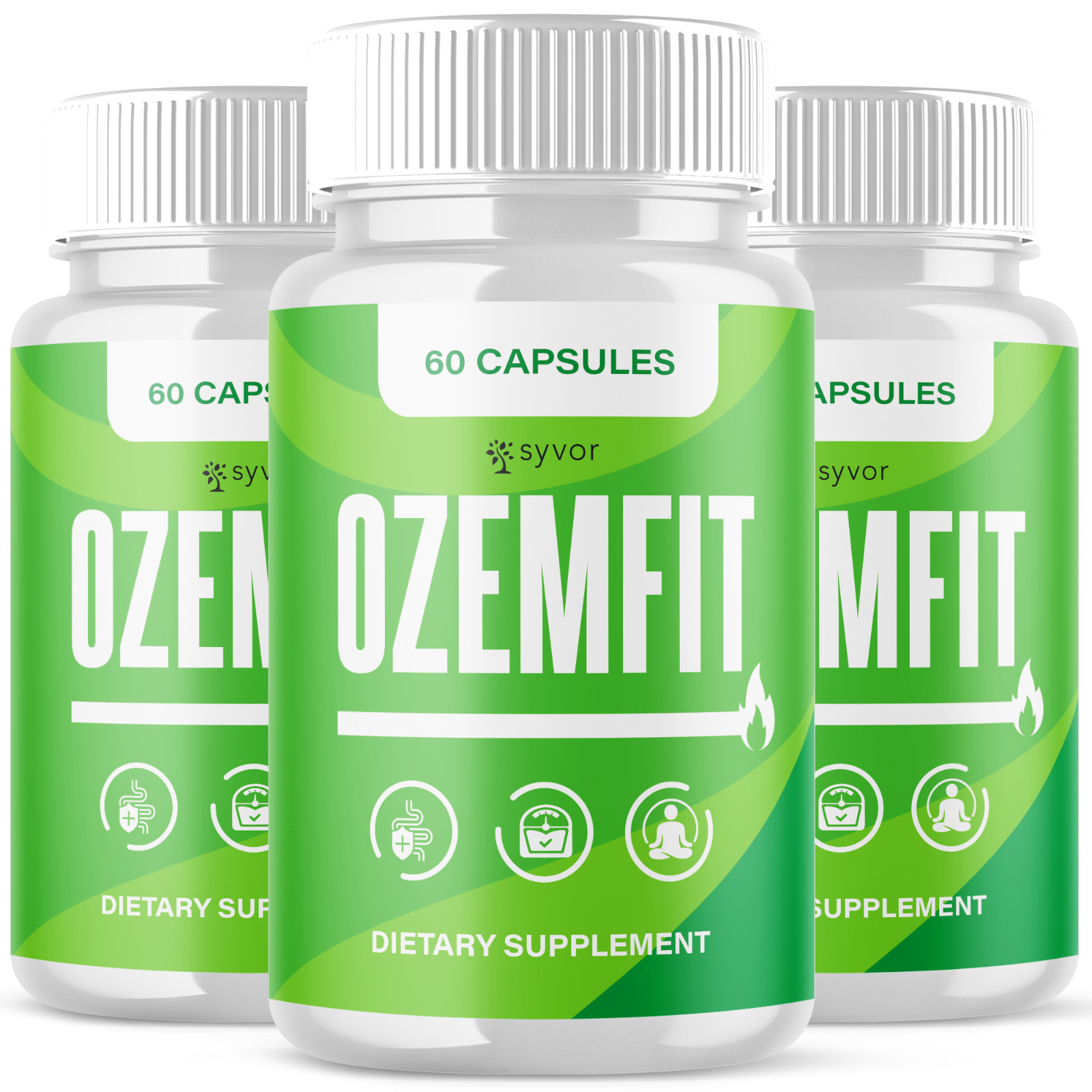 (3 Pack) Ozemfit Advanced Energy & Fitness Support Formula Ozem Fit 180 Capsules