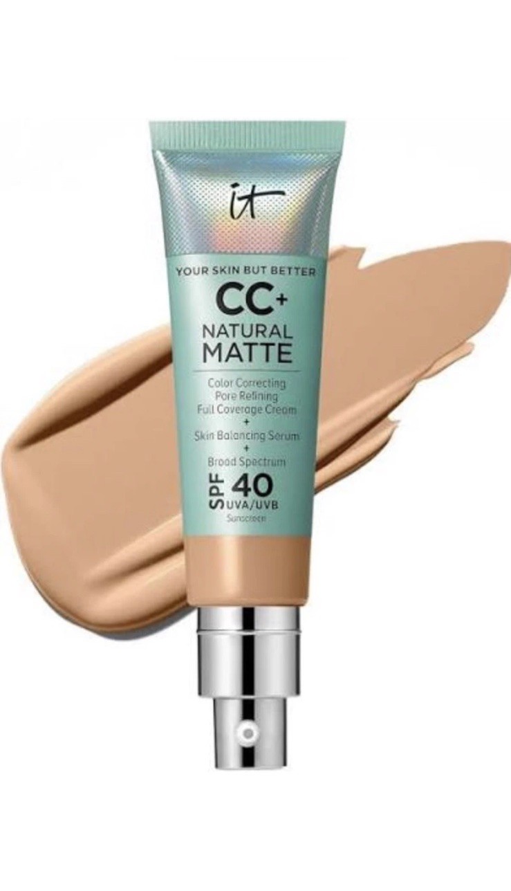 IT Cosmetics CC Oil-Free Matte Cream SPF40 Medium, 1.08 oz