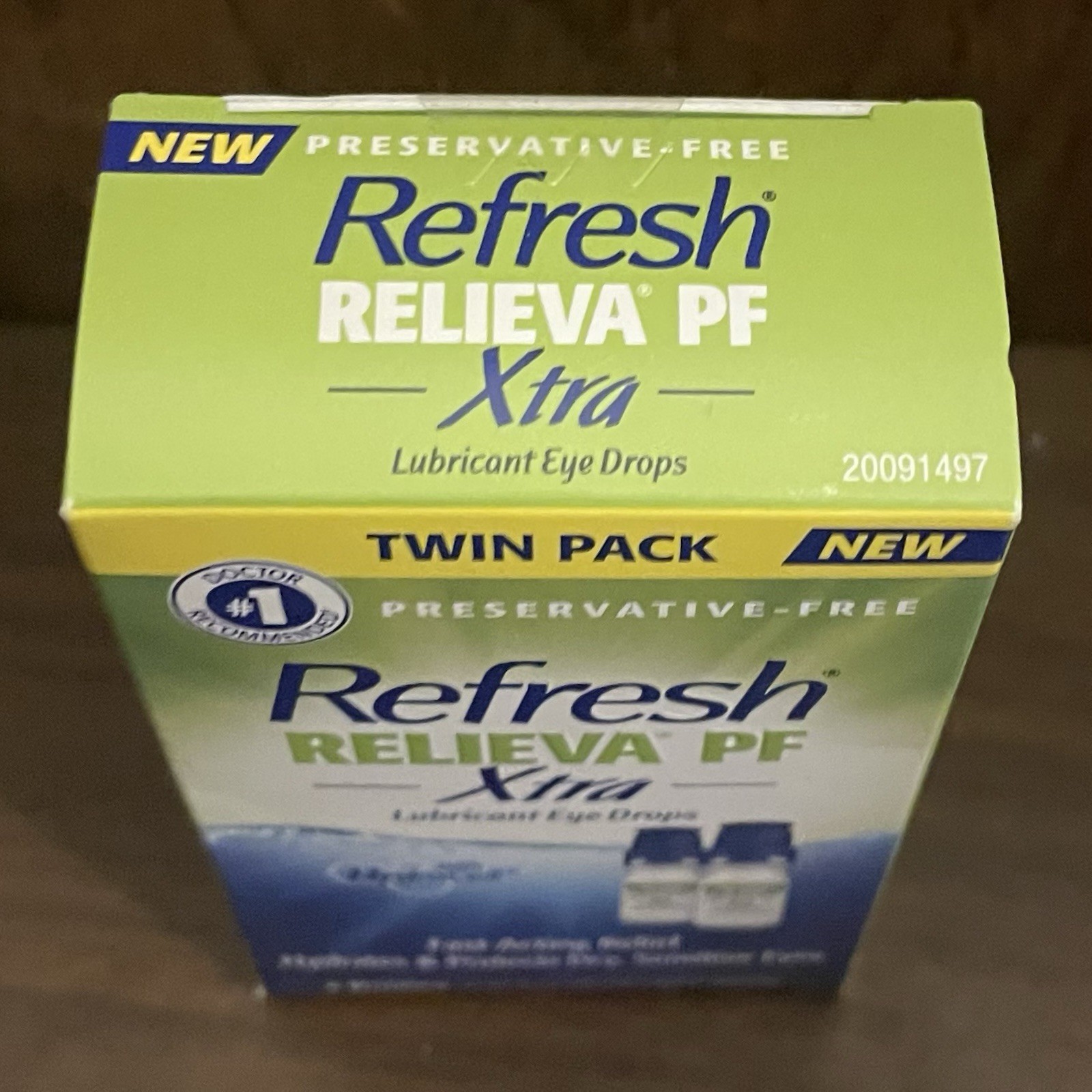 REFRESH Relieva PF Xtra Lubricant Eye Drop Twin Pack 2 Bottles EXP 01/2028 NEW