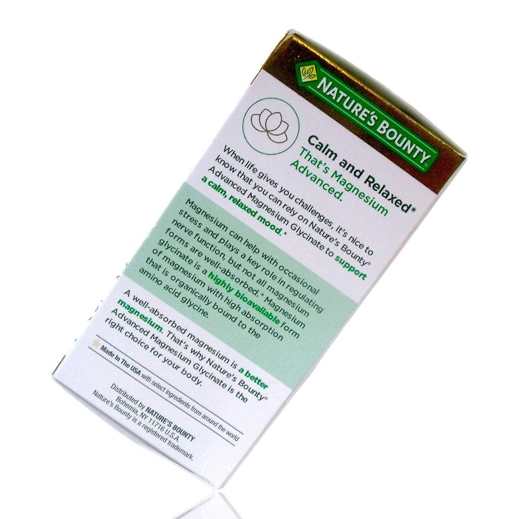 (3-Pack) Nature’s Bounty Advanced Magnesium Glycinate 90-Caps Each, Exp: 06/2028