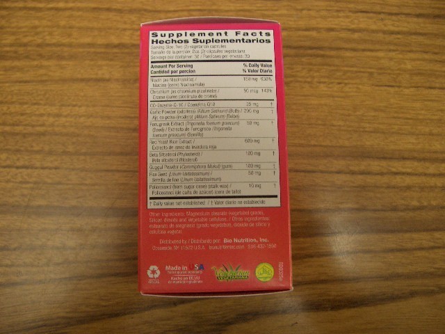 Bio Nutrition Cholesterol Wellness Multi Nutrient Formula 60 Veg Caps Exp 7/28