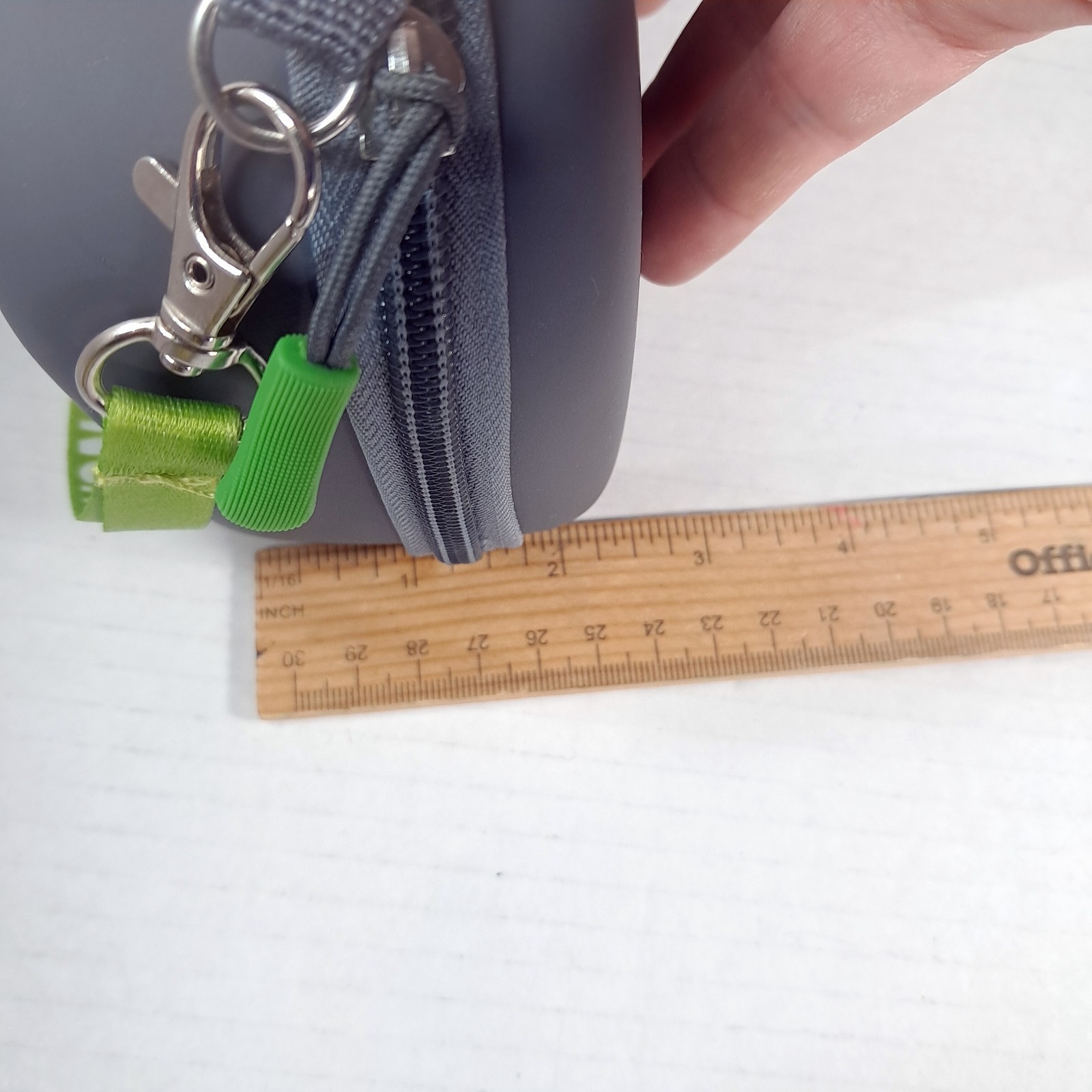 PHONAK Hearing Aid Clamshell Case Storage Travel bag grey gray zipper