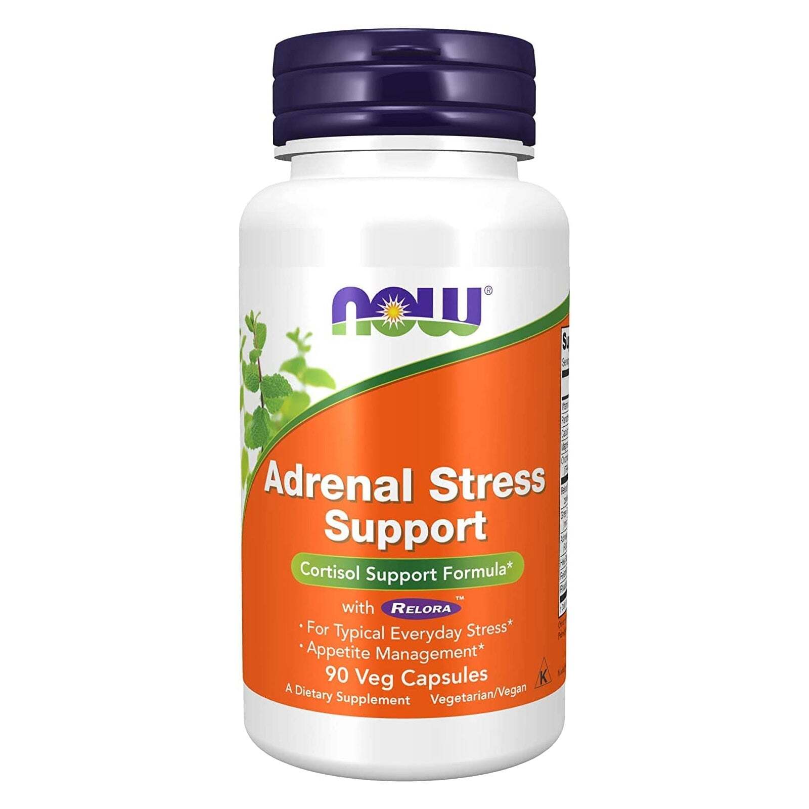NOW Supplements Adrenal Stress Support with Relora 90 Veg Capsules