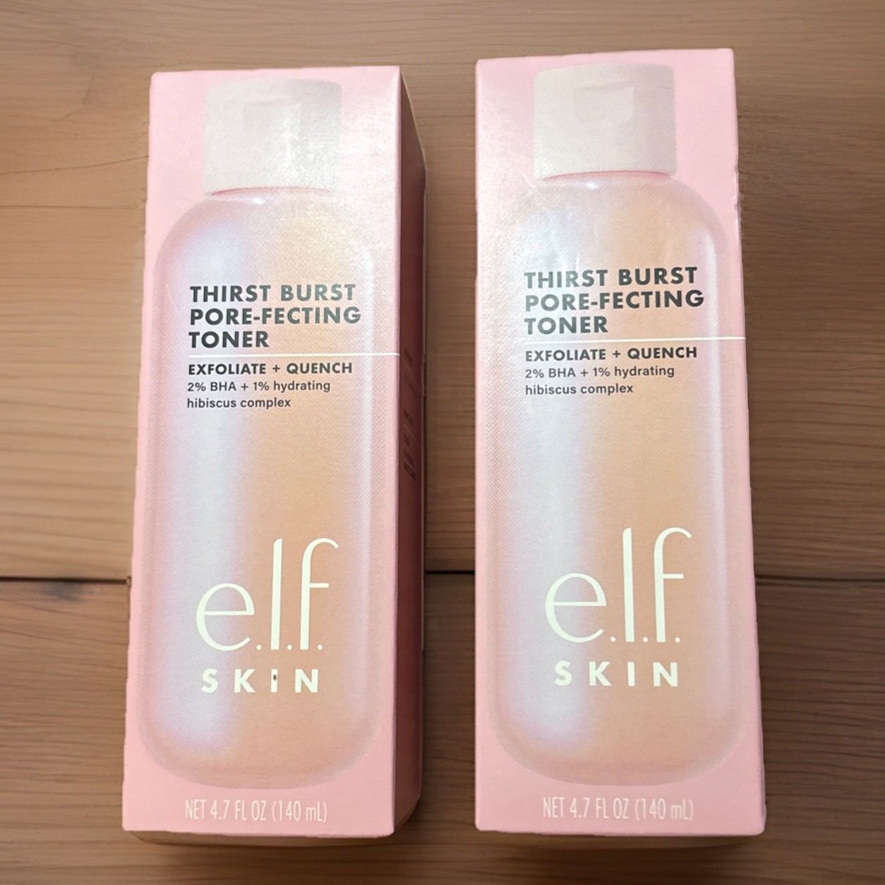 e.l.f. Thirst Burst Pore-fecting Toner Exfoliate + Quench 4.7 fl oz each. 2 Pack