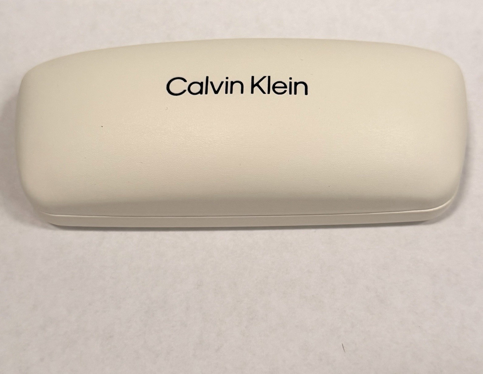 Calvin Klein White Hard Case for Glasses Unisex Eyeglass/Sunglasses Case