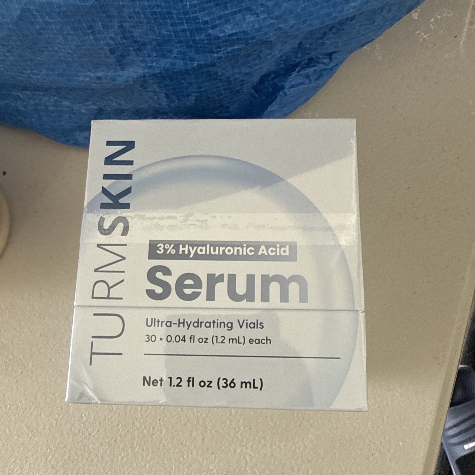 TURMSKIN 3% Hyaluronic Acid Hydrating Face Serum Moisturizer 1.2 fl oz