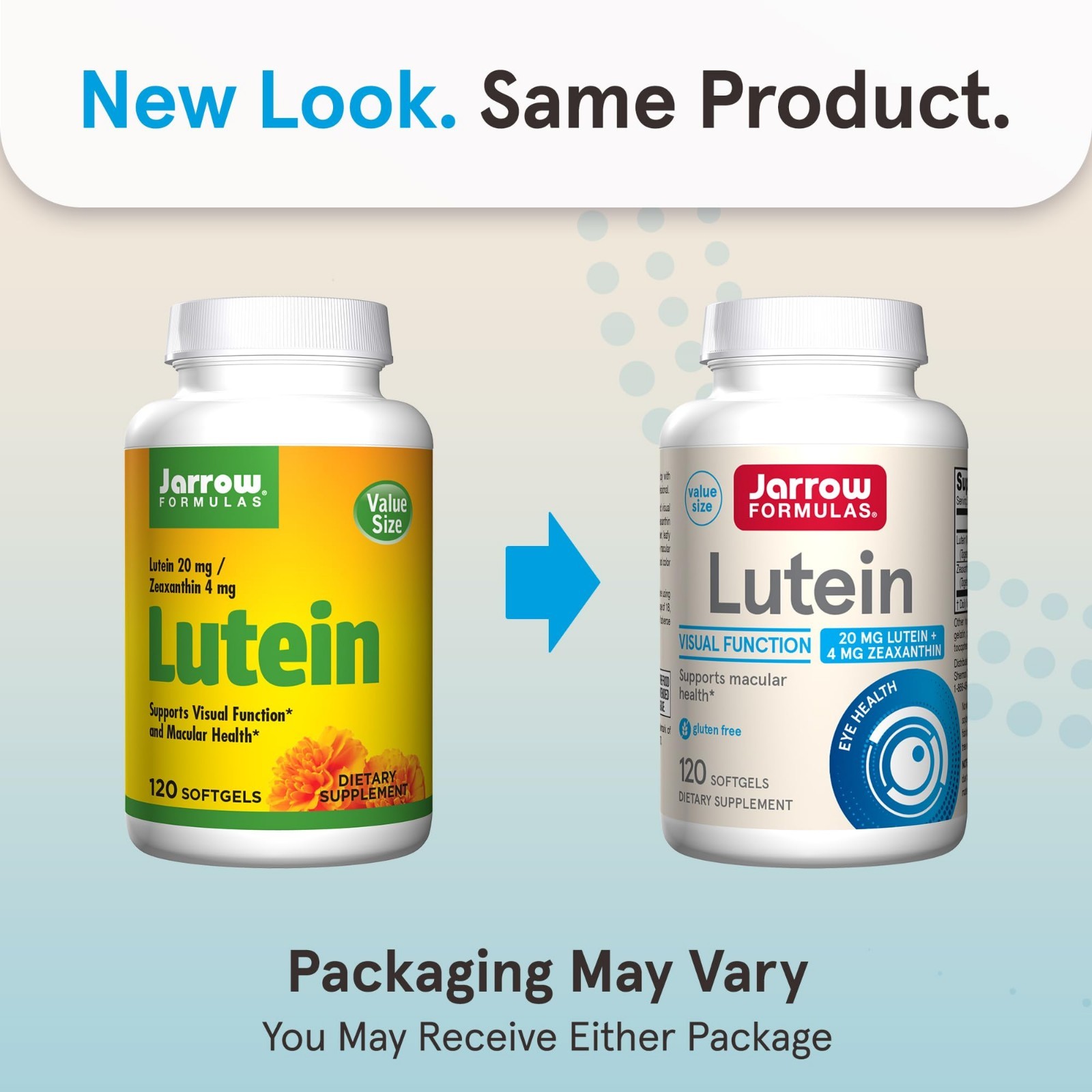 Lutein 20 mg Softgels – 120 Count – Eye Health Support with Zeaxanthin – 120 Ser