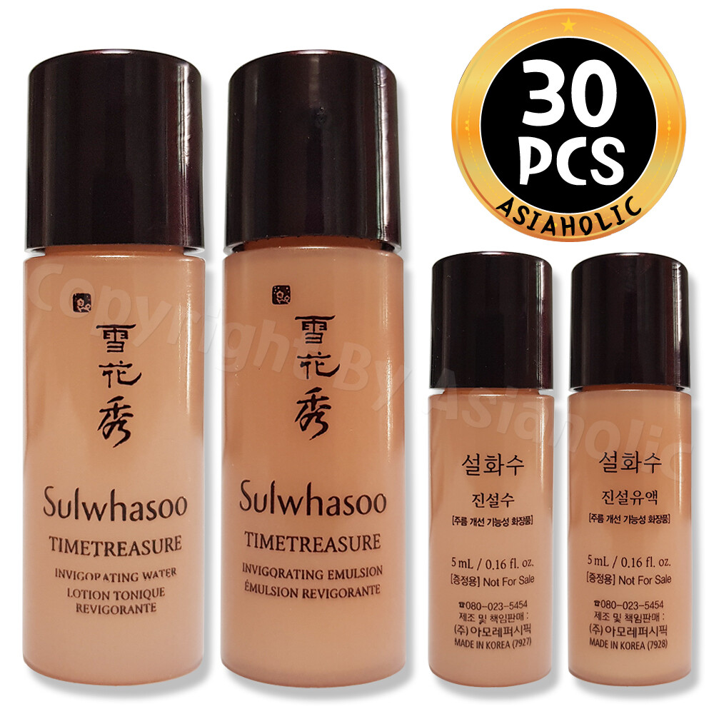 Sulwhasoo Timetreasure Invigorating 5ml Water + Emulsion (10pcs ~ 100pcs) Newest