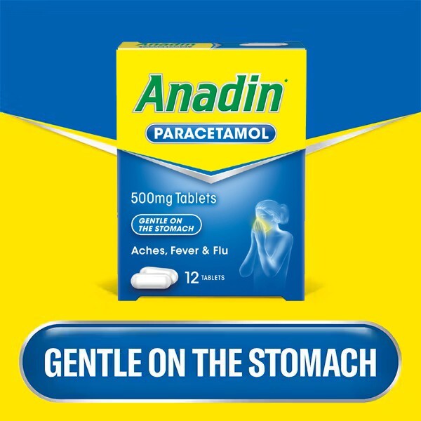 Anadin Paracetamol (12 tablets) exp 03/2025 – LOWEST PRICE