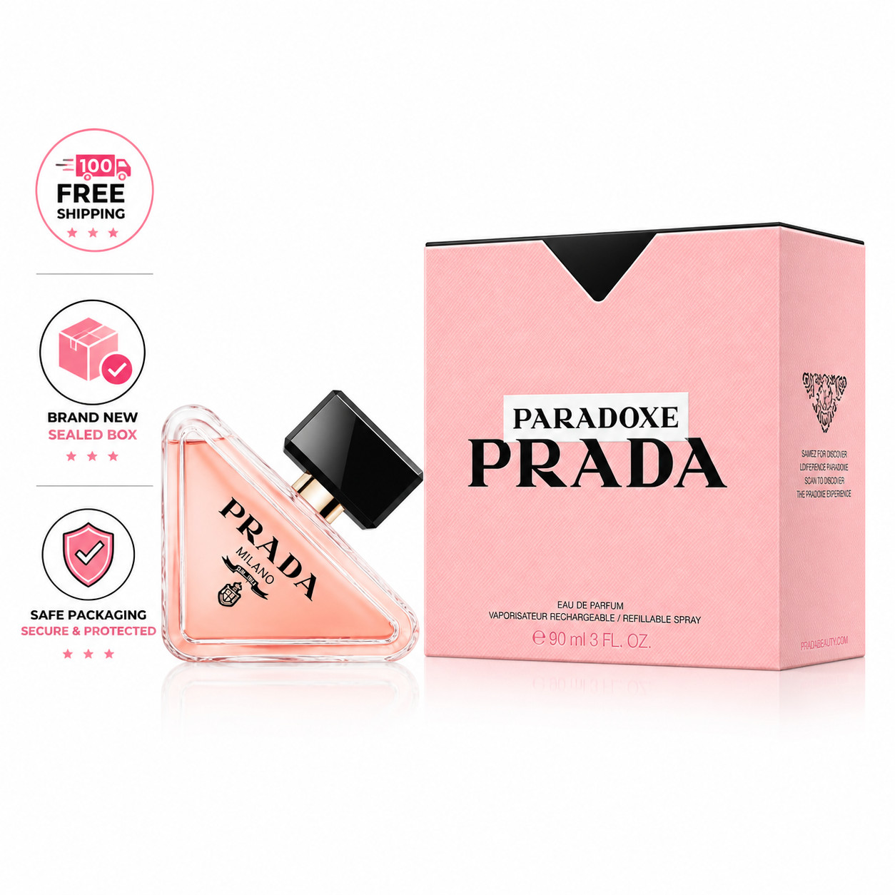 Prada Paradoxe Eau de Parfum EDP Spray for Women 3.0 oz / 90ml New Sealed