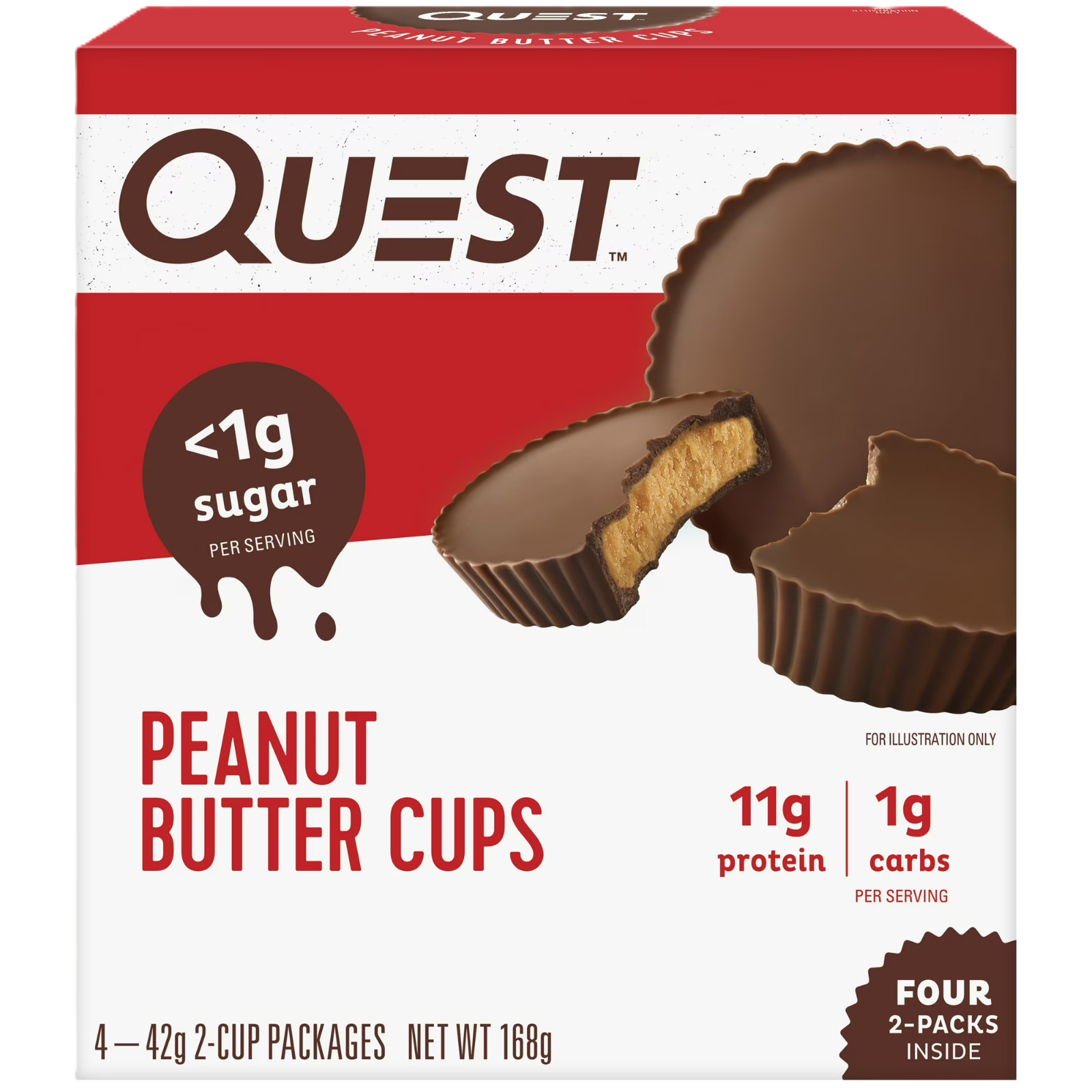 Quest Nutrition Peanut Butter Cups, High Protein, Low Carb, Gluten Free, Keto