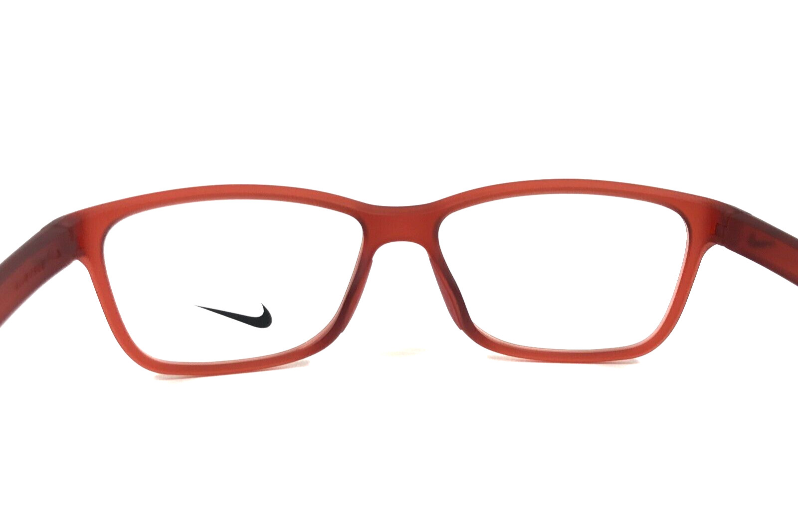 Nike Small Eyeglasses Frames 5048 600 Matte Cinnabar Square Full Rim 49-13-130