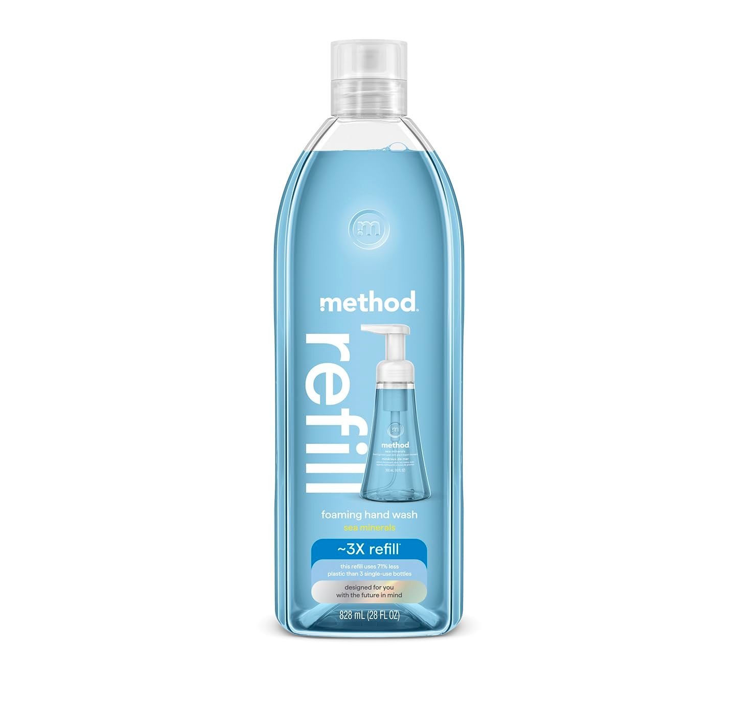 Method Foaming Hand Wash Refill Sea Minerals Bergamot Lemon Rosemary 28oz