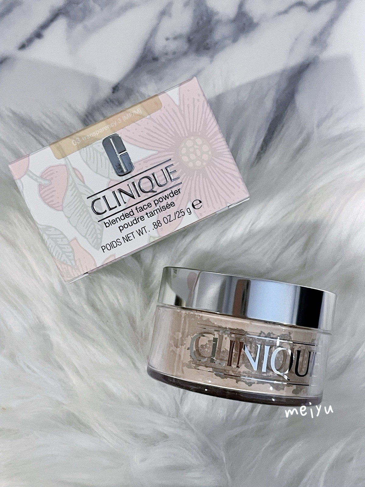 03 Transparency 3, Clinique Blended Face Powder, Full Size 0.88 oz / 25g, NIB