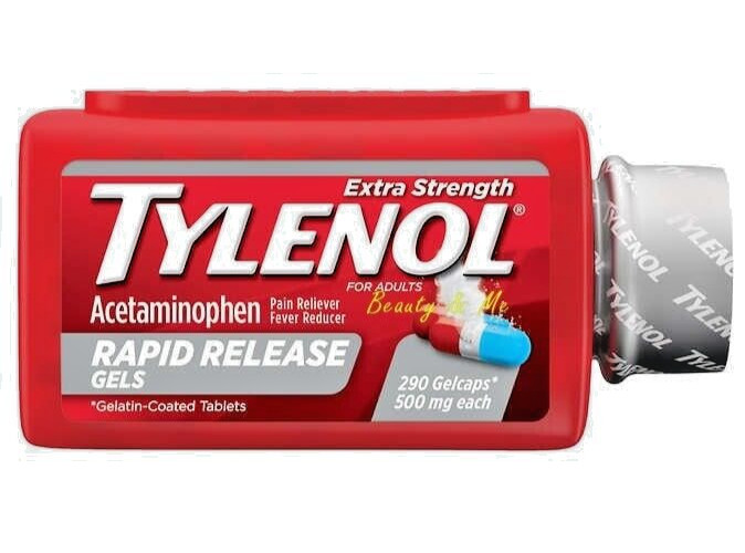 Tylenol Extra Strength Acetaminophen 500mg, Pain & Fever, 290 Rapid Release Gels