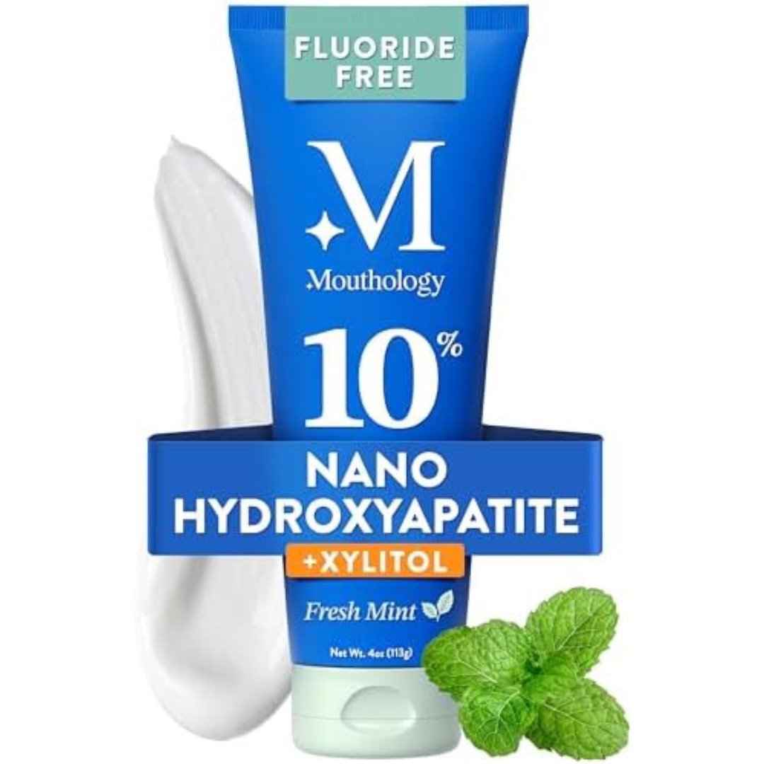 Mouthology 10% Nano Hydroxyapatite Toothpaste (Fluoride Free), Whitening*,