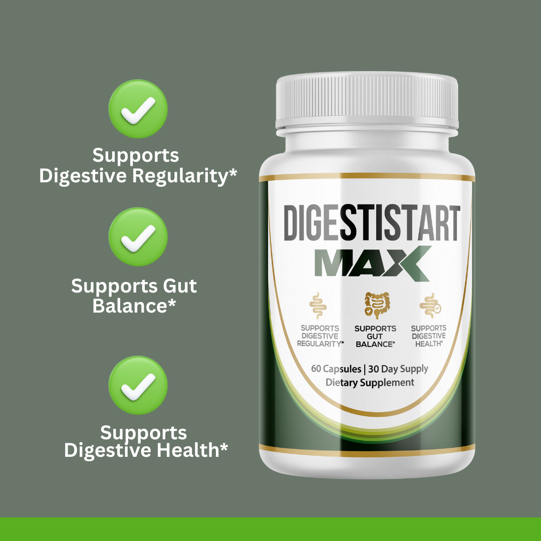 DIGESTISTART MAX- Digestive Support- 4 Bottles 240 Capsules