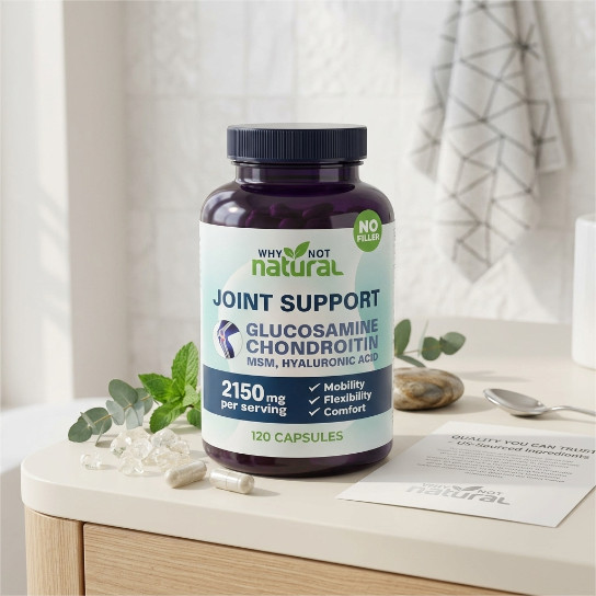 Why Not Natural Joint Support 2150mg – Glucosamine, Chondroitin & Hyaluronic Aci
