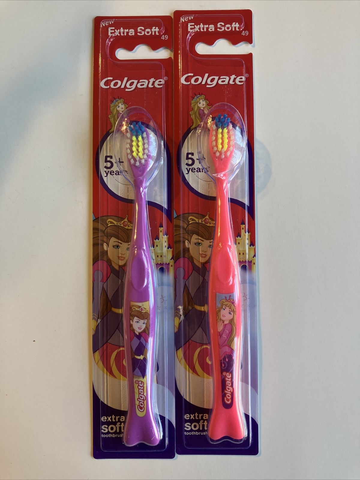 New 6 Pack Colgate Princess Toothbrush Extra Soft 5+ Years