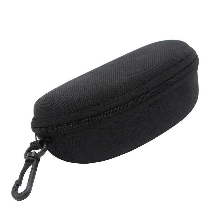 1 PCS Eye Glasses Case Box Sunglasses Protector Hard Zipper Belt Clip Portable
