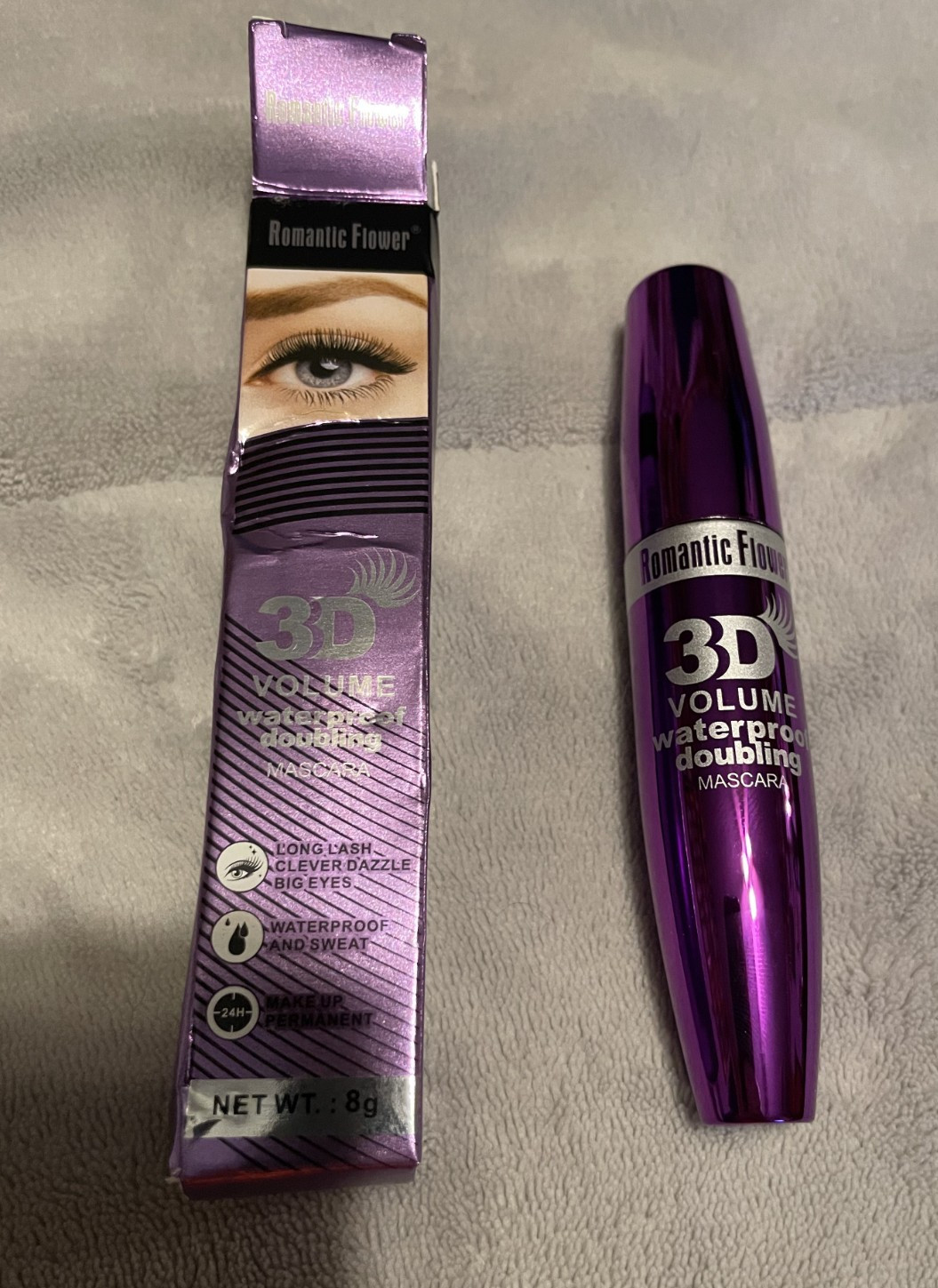 Romantic Flower 3D Volume Waterproof Doubling Mascara 8g
