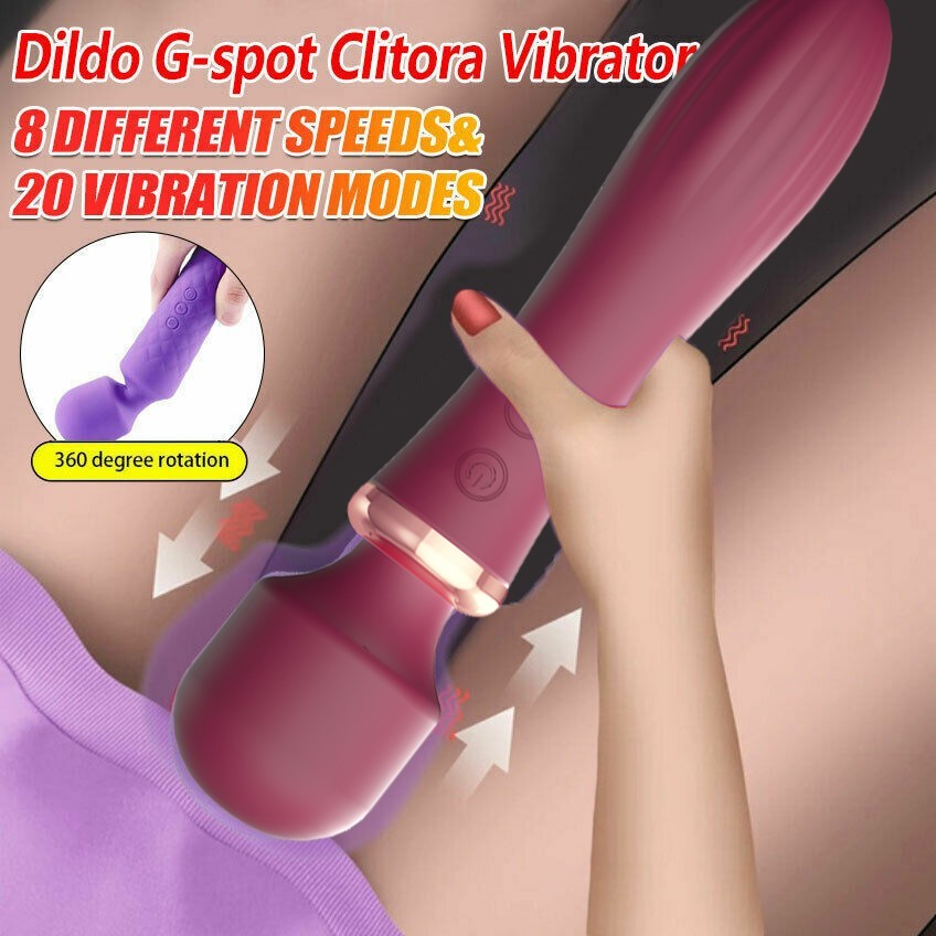 Women’s Full Body Massager, 12 Vibration Modes, Digital Display, USB Charging
