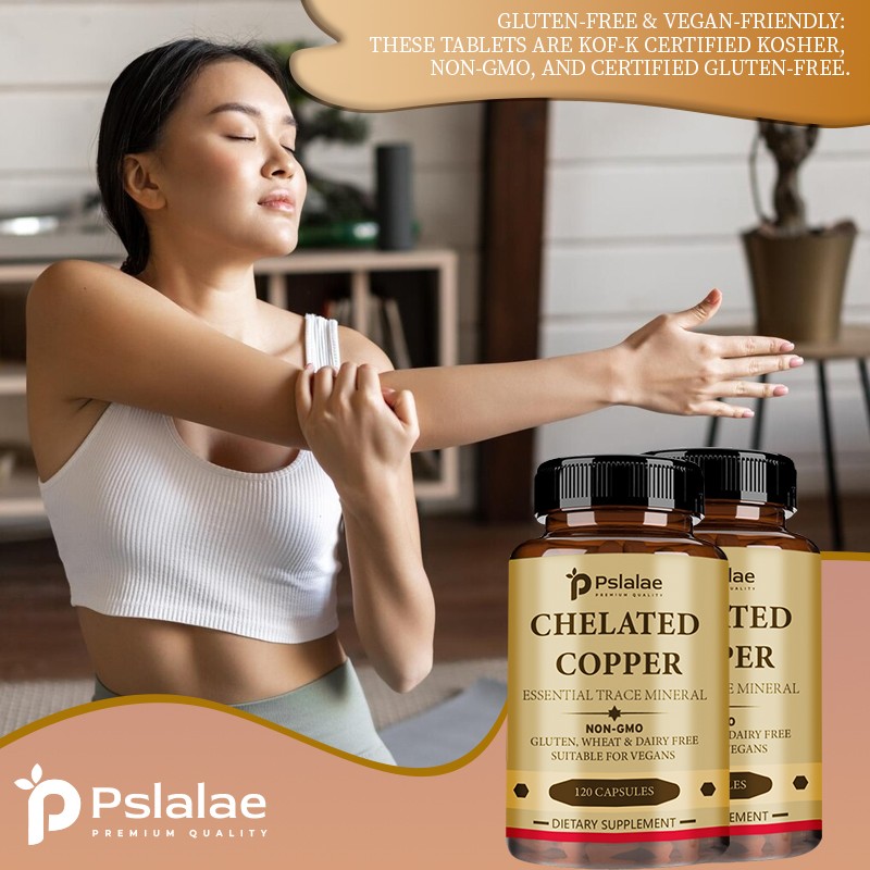 Chelated Copper Capsules – for Collagen Production, Supports Connective Tissue