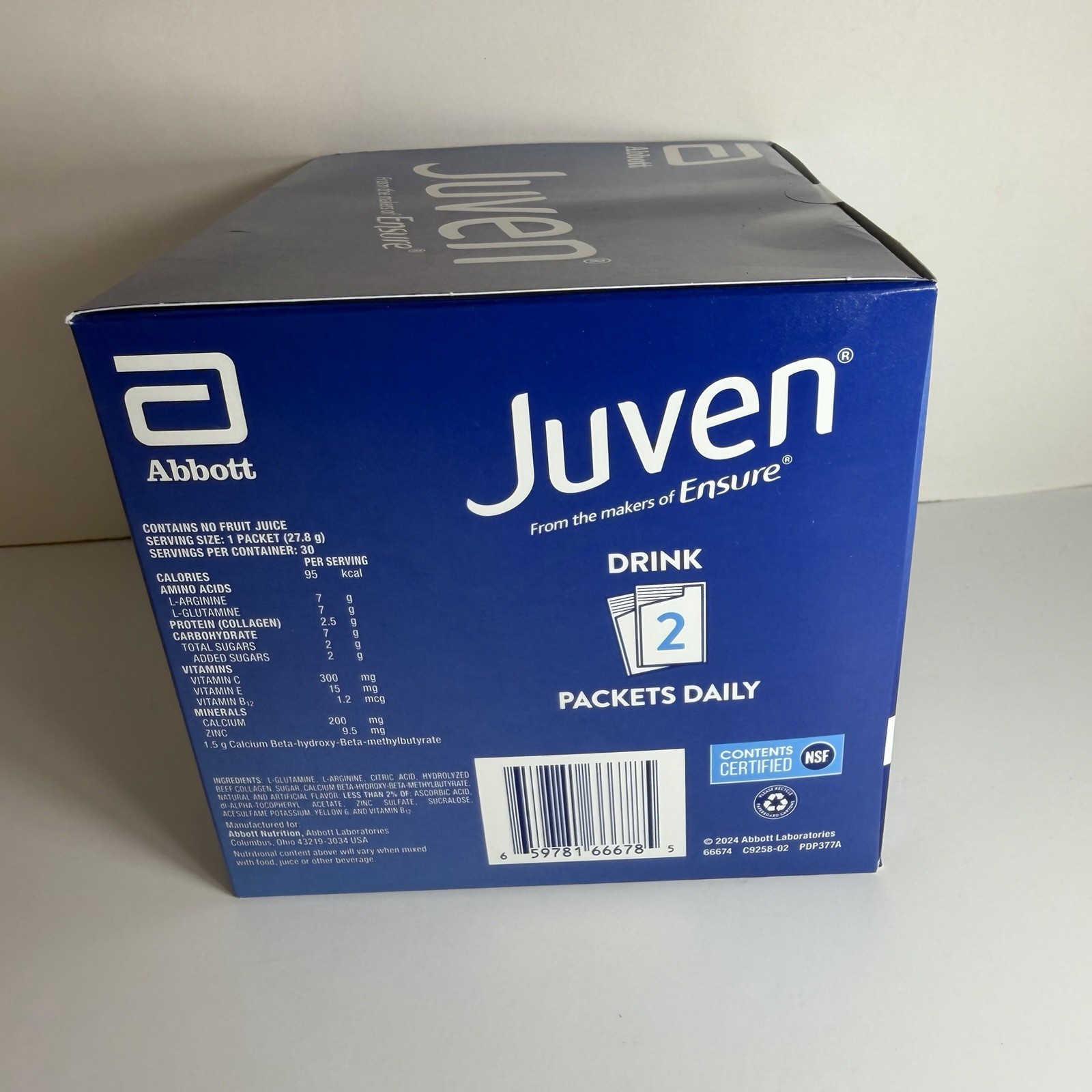 Abbott Juven Therapeutic Nutrition Powder Orange 30 Packets EXP 01-2027 Sealed