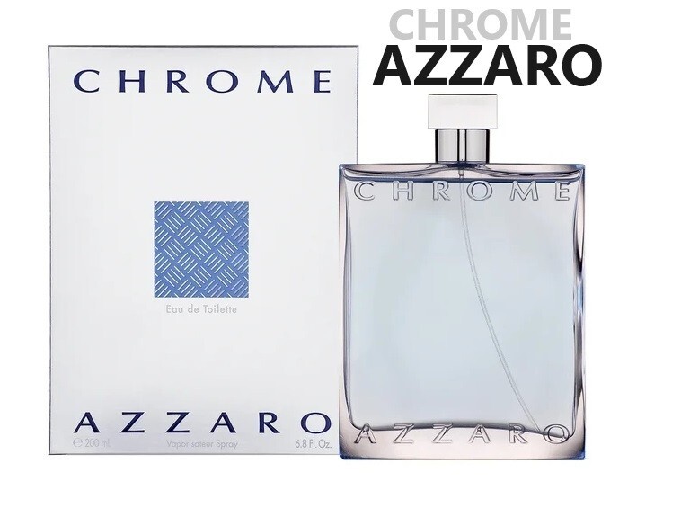 CHROME by AZZARO 6.7/6.8 oz Eau De Toilette Spray Men Cologne 200 ml NEW NIB