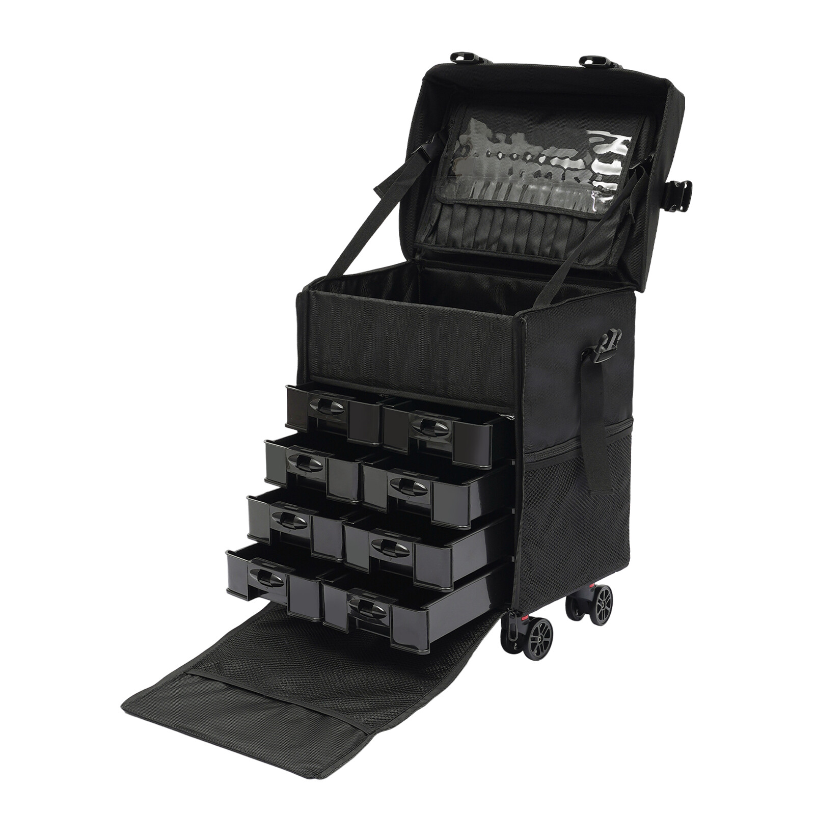 Makeup Case Professional Rolling Cosmetic Case with Drawers Travel Trolley