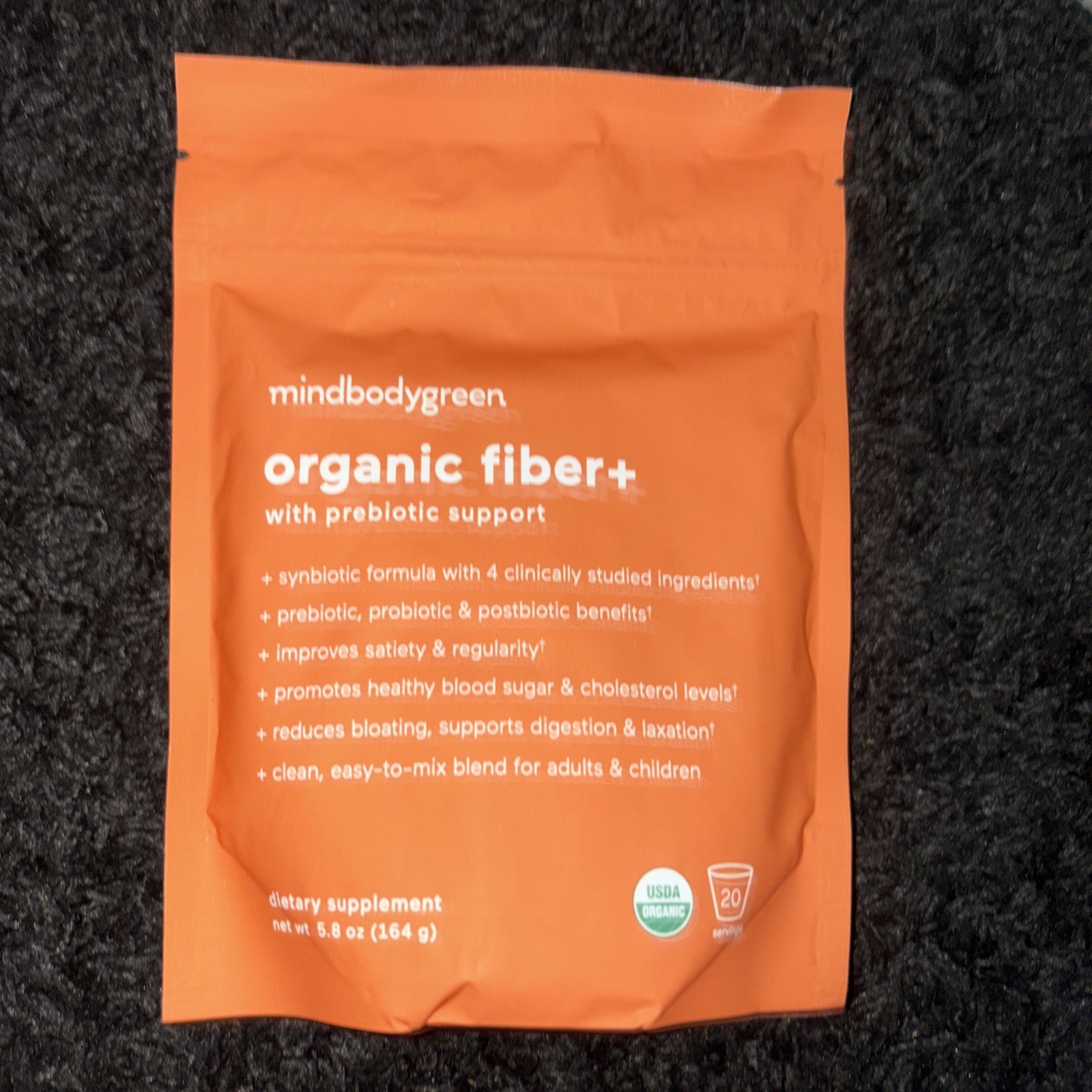 Mind Body Green Organic Fiber + With Prebiotic Support MFG Date 06/2025