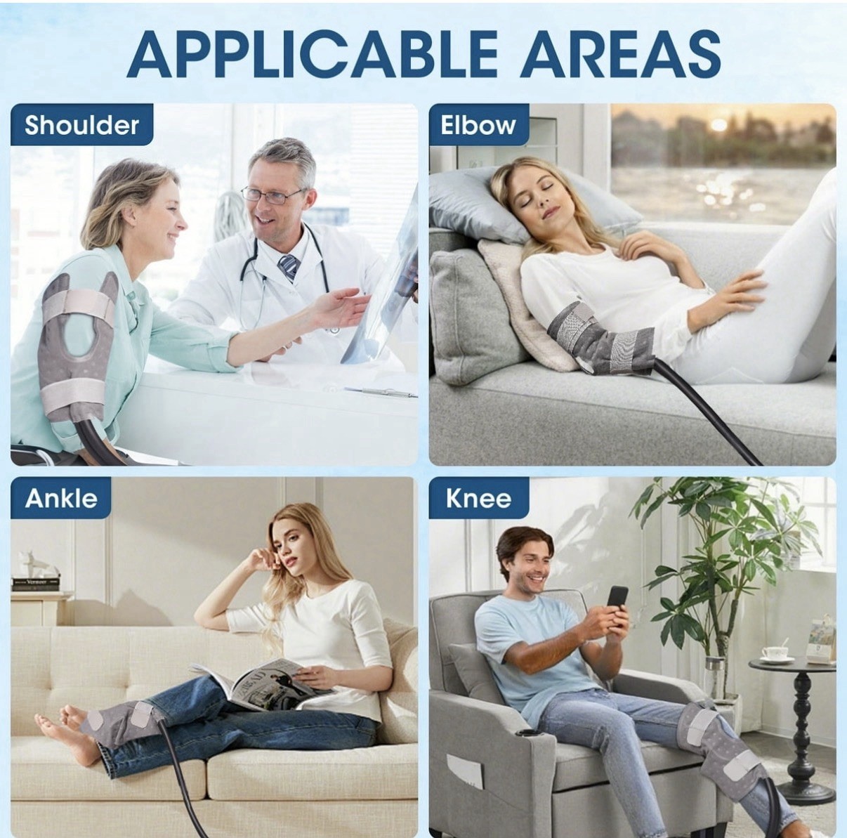 Cold Therapy Machine with Programmable Timer Ice Machine for Knee after Surgery
