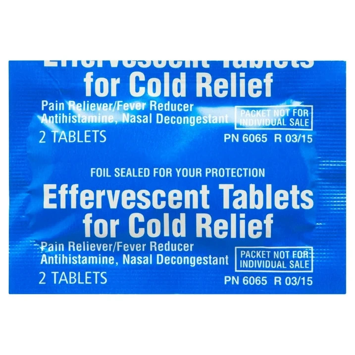 Equate Effervescent Cold Relief Tablets 48 Count vs Alka-Seltzer Plus Cold