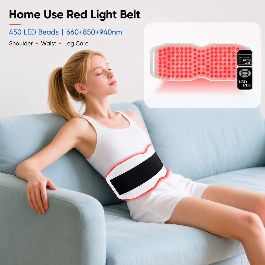 660nm 850nm 940nm NIR Light Therapy Belt Muscle Joint Pain Relaxation Slimming