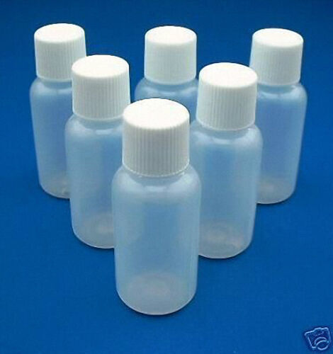 1/2 oz (15 ml) LDPE Squeezable Plastic Bottles with Caps (12-25-50-100 count)